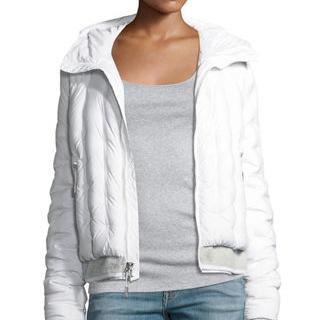 The North Face Quilted Puffer Hooded Bomber Jacket