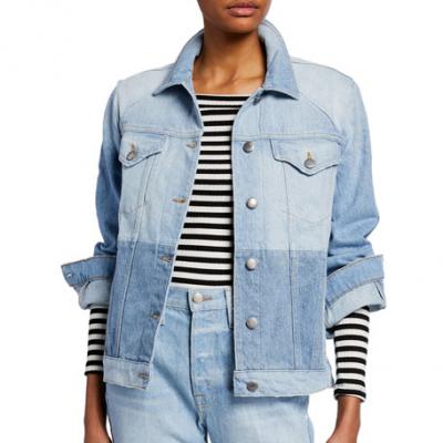 FRAME Le Panel Block Denim Jacket