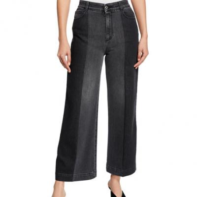 Stella McCartney Two-Tone Wide-Leg Jeans