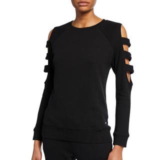 Marc NY Performance Cotton Cutout Long Sleeve Sweater