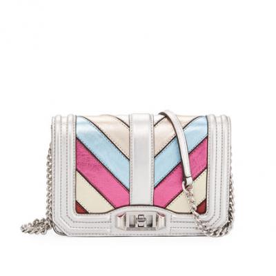 Rebecca Minkoff Love Small Metallic Crossbody Bag, Multi