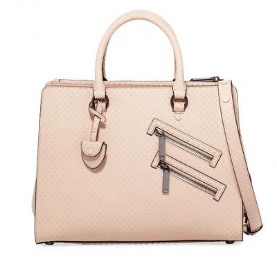 Rebecca Minkoff Jamie Large Snake-Embossed Satchel Bag