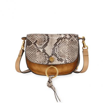 Chloe Suede and Python Shoulder Bag
