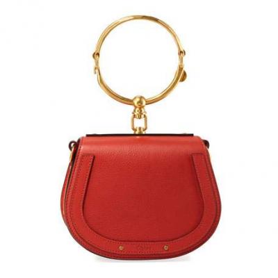 Chloe Nile Small Bracelet Crossbody Bag, Red