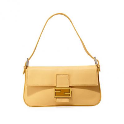 Fendi Leather Baguette Shoulder Bag