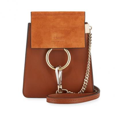 Chloe Faye Mixed Leather Bracelet Bag