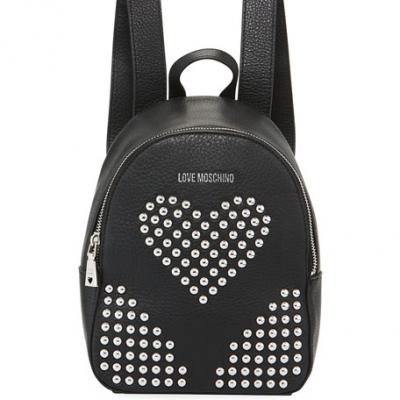 Love Moschino Borsa Studded Heart Backpack Bag
