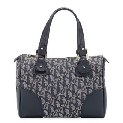 Dior Logo Canvas Top-Handle Satchel Bag