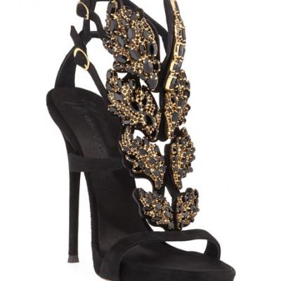 Giuseppe Zanotti Denim Wing 110mm Sandals