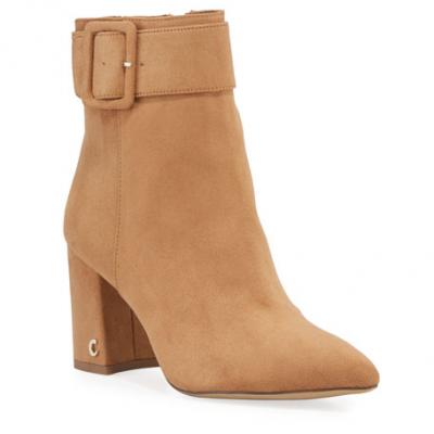 CIRCUS BY SAM EDELMAN Hardee Faux-Suede Buckle Booties
