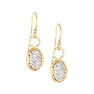 JudeFrances Jewelry 18K Yellow Gold GSI Dia ER