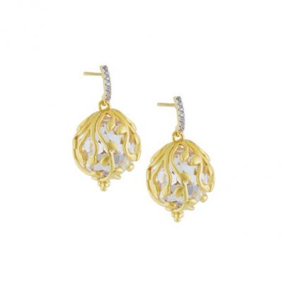 Freida Rothman Ball Drop Earrings