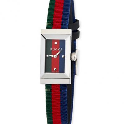 Gucci G-Frame Rectangular Web Watch