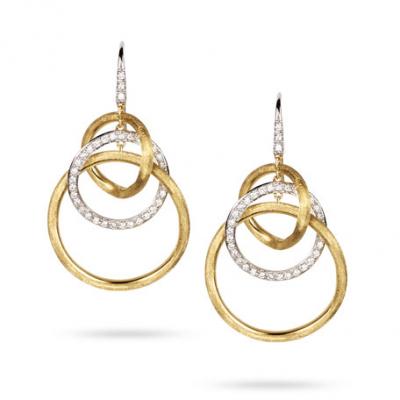 Marco Bicego Jaipur Diamond Link Drop Earrings