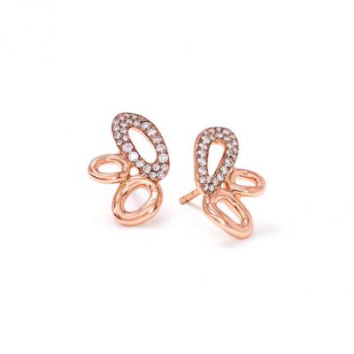 Ippolita 18K Rose Gold Cherish Cluster Post Earrings