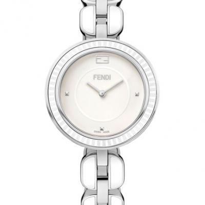 Fendi My Way 36mm Steel/Ceramic Watch with Bracelet