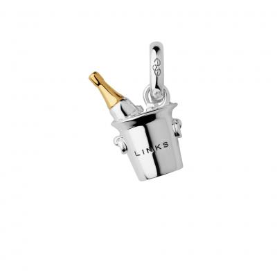 Ladies Ascot Sterling Silver Champagne Bucket Charm