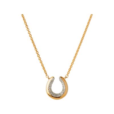 Ascot Gold Horseshoe Necklace with Diamonds Links of London