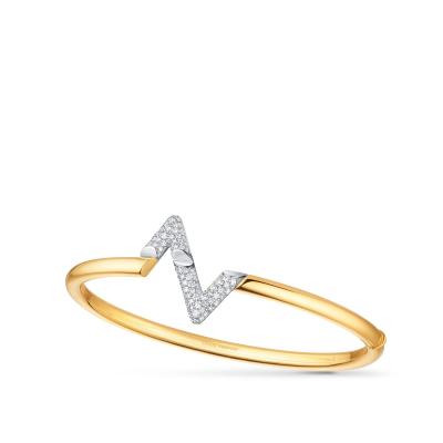 LV Volt Bracelet, Yellow Gold, White Gold And Diamonds - LOUIS VUITTON