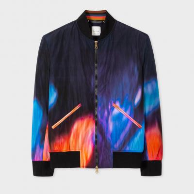 Mens Rave Print Bomber Jacket - Paul Smith