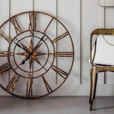 Large Gold Nautical Compass Skeleton - Graham & Green