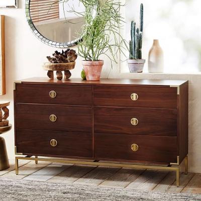 Malone Campaign 6-Drawer Dresser - Walnut west elm