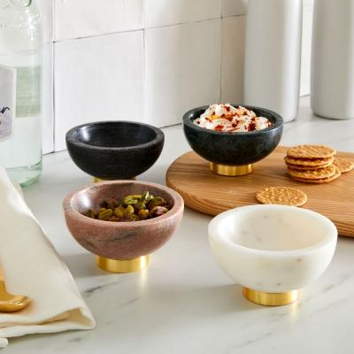 Marble & Brass Dip Bowls west elm
