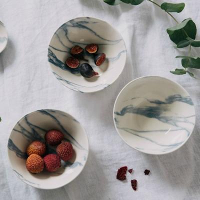 Marble-Look Cereal Bowl at Rose & Grey