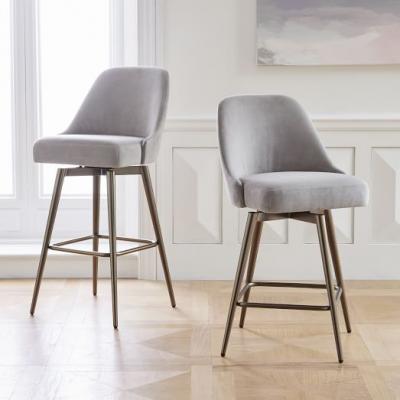 Mid-Century Swivel Bar + Counter Stools west elm