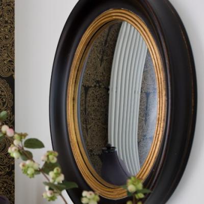 Rose and Grey Fish Eye Convex Mirror