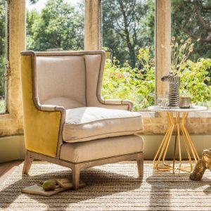 Valentin Yellow Velvet Armchair Graham & Green