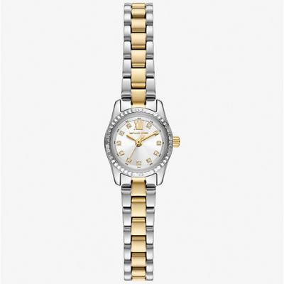 Michael Kors Micro Lexington Pavé Two-Tone Watch