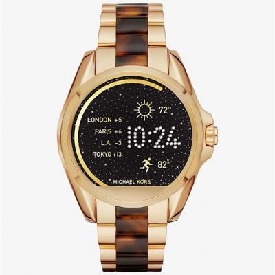 Bradshaw Gold-tone And Acetate Smartwatch Michael Kors