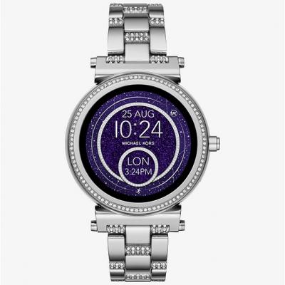 Sofie Pavé Silver-tone Smartwatch Michael Kors