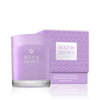 Exquisite Vanilla & Violet Flower Single Wick Candle Molton Brown® UK