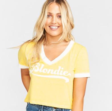 Show Me Your MuMu - KICKBALL CROP TEE ~ BLONDIE GRAPHIC
