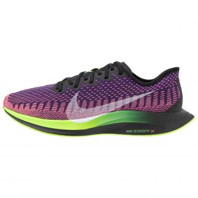 Nike Performance ZOOM PEGASUS TURBO 2 WILD RUN - Competition running shoes - black/green/orange/purple