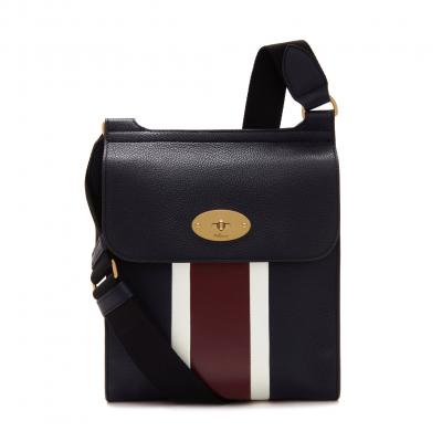 Antony Midnight, White & Burgundy Small Classic Grain -men- Mulberry