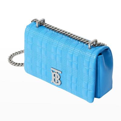 Burberry Lola Small Check Quilted Shoulder Bag