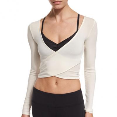 Alo Yoga Amelia Long-Sleeve Crop Top