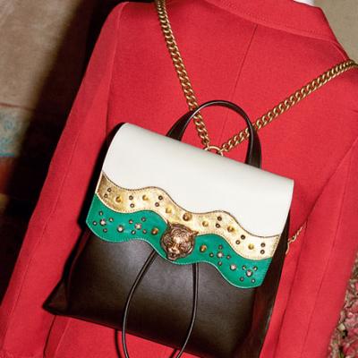 Gucci Malin Medium Studded Leather Backpack