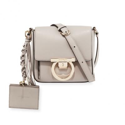 Salvatore Ferragamo Small Leather Lock Crossbody Bag