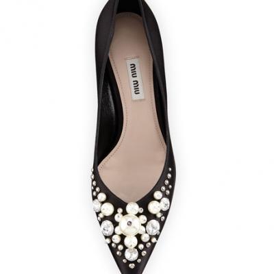 Miu Miu Satin Pearlescent 55mm Pump