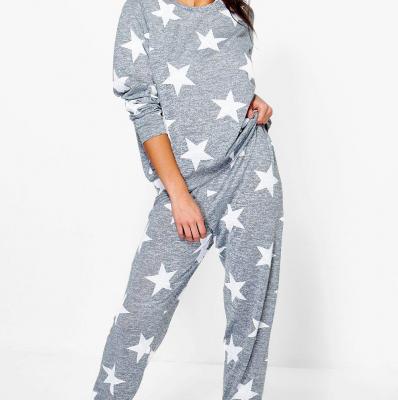 Alice Star Print Sweat + Jogger Set Boohoo