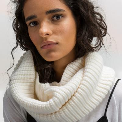 Merino Wool Snood Scarf - DKNY