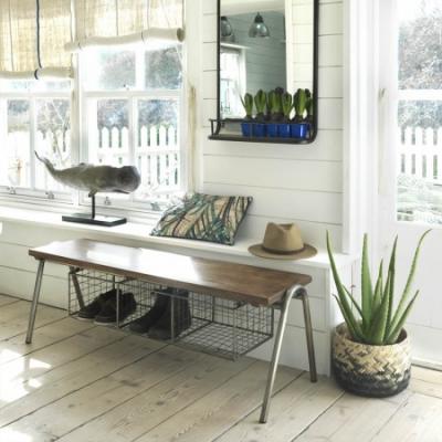 Bench with Shoe Rack 