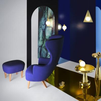Wingback Chair Copper Chairs - Tom Dixon