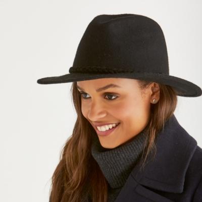 Plaited Trim Fedora Hat - The White Company UK