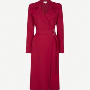 REISS - Lianna belted woven coat