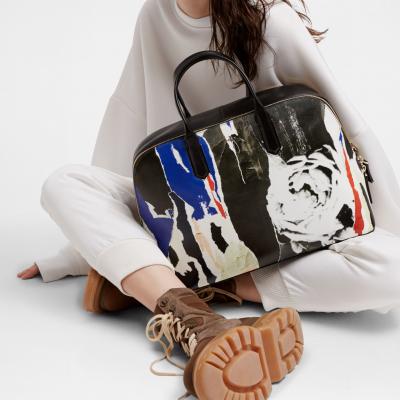 Ripped Rose Satchel - DKNY